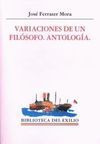 VARIACIONES DE UN FILÓSOFO. ANTOLOGÍA.