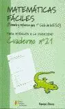 Matemáticas Fáciles 21, Educación Primaria