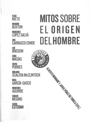 MITOS SOBRE EL ORIGEN DEL HOMBRE