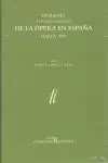Orígenes y Establecimiento de la Ópera en España Hasta 1800