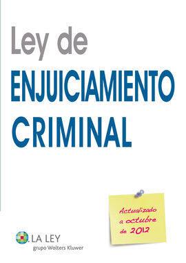 LEY DE ENJUICIAMIENTO CRIMINAL 2012