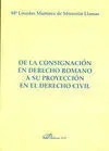 De la Consignación en Derecho Romano a Su Proyección en el Derecho Civil