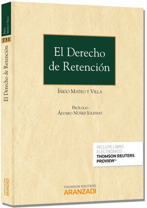 DERECHO DE RETENCION. MATEO Y VILLA, IÑIGO