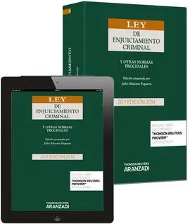 Ley de Enjuiciamiento Criminal y Otras Normas Procesales. 20Ed/2014