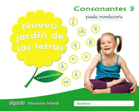 Nuevo Jardín de las Letras. Consonantes 3. Pauta.