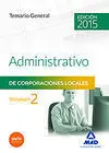 Temario General Vol. 2 Administrativo Corporaciones Locales 2015