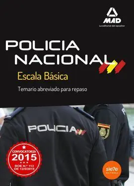 Policia Nacional Temario Abreviado Repaso 2015
