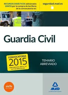 Guardia Civil. Temario Abreviado 2015