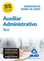 TEST AUXILIAR ADMINISTRATIVO ESTADO 2016