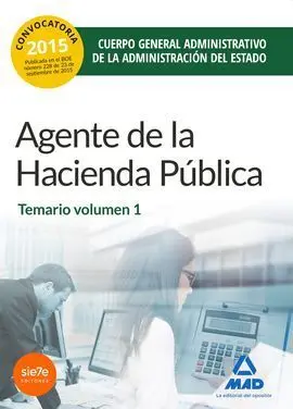 Temario 1 Agentes de la Hacienda Publica Cuerpo General Administrativo de la Administracion del Estado 2015