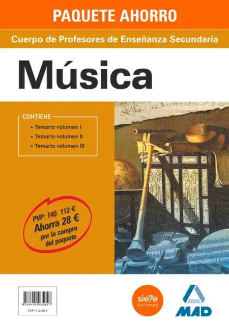 Paquete Ahorro Profesores de Secundaria Música