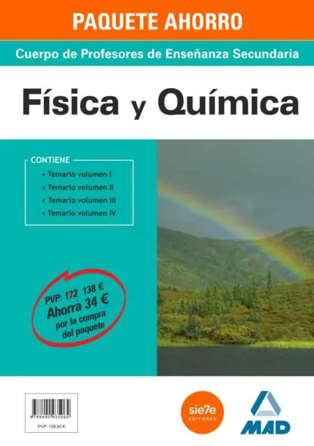 Pack Ahorro Fisica y Quimica Profesores Enseñanza Secundaria