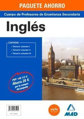 Paquete Ahorro Inglés Cuerpo de Profesores de Enseñanza Secundaria
