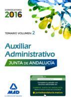 TEMARIO 2 AUXILIARES ADMINISTRATIVOS JUNTA ANDALUCIA 2016