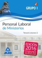 GRUPO I TEMARIO 2 PERSONAL LABORAL DE MINISTERIOS 2016