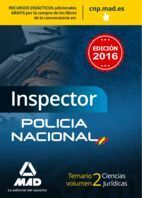 TEMARIO 2 INSPECTOR POLICIA NACIONAL 2016