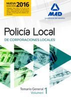 TEMARIO 1 POLICIA LOCAL DE CORPORACIONES LOCALES 2016