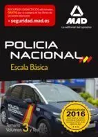 Temario 3 y Test Policía Nacional Escala Básica 2016
