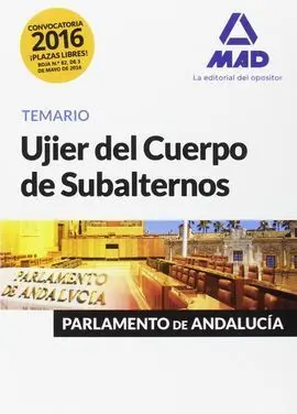Ujier Parlamento Andalucia Temario