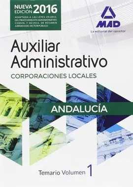 Temario 1 Auxiliar Adminitrativo Andalucía
