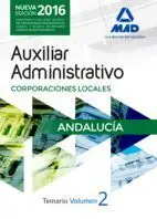 Temario 2 Auxiliares Administrativos de Corporaciones Locales de Andalucía 2016