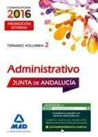 Temario 2 Administrativo de la Junta Andalucia Promocion Interna 2016