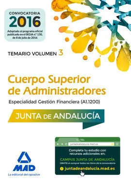 Cuerpo Superior de Administradores [Especialidad Gestión Financiera (A1 1200)] D