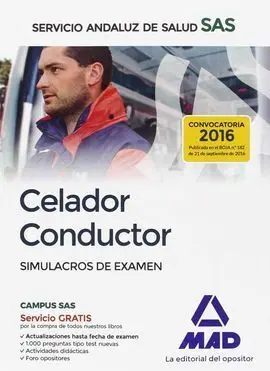Celador Conductor Simulacros Examen Sas 2016