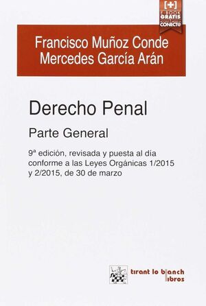 DERECHO PENAL PARTE GENERAL 9ª EDICION 2015