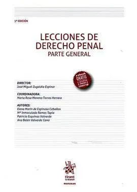 Lecciones de Derecho Penal Parte General 3ª Edición 2016