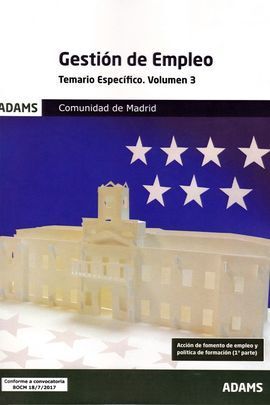 TEMARIO ESPECÍFICO 3 GESTIÓN DE EMPLEO DE LA COMUNIDAD DE MADRID