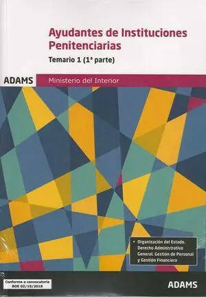 Temario 1 Ayudantes de Instituciones Penitenciarias
