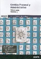 Temario 3 Gestión Procesal y Administrativa, Turno Libre