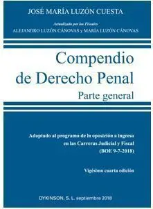 Compendio de Derecho Penal Parte General 2018