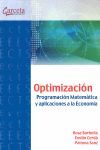 OPTIMIZACIÓN. PROGRAMACIÓN MATEMÁTICA Y APLICACIONES A LA ECONOMÍA