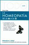 TODO SOBRE LA HOMEOPATÍA DE LA A A LA Z
