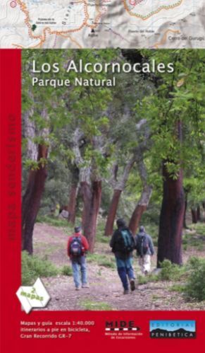 PLANO LOS ALCORNOCALES. PARQUE NATURAL 1:40.000