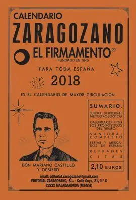 Calendario Zaragozano 2018