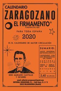 CALENDARIO ZARAGOZANO 2020