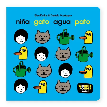 Niña Gato Agua Pato
