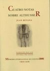 CUATRO NOTAS SOBRE ALTHUSSER
