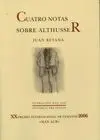 Cuatro Notas Sobre Althusser