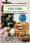 Fáciles Decoraciones con Fimo Combinado Colores