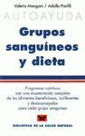 LOS GRUPOS SANGUÍNEOS Y LA DIETA