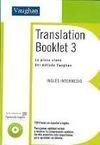 TRANSLATION BOOKLET 3 + CD