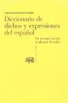 Diccionario de Dichos y Expresiones del Español