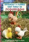 Animales y Flores con Tiras de Scoubidou