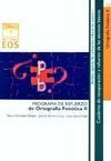 PROGRAMA DE REFUERZO DE ORTOGRAFÍA FONÉTICA II