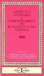 Artículo Literario y Narrativa Breve del Romanticismo Español