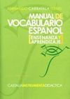 MANUAL DE VOCABULARIO DEL ESPAÑOL